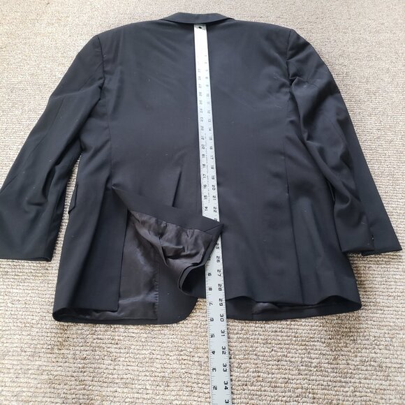 Brooks Brothers 1818 Regent Black Wool Suit Estrato 42/36 S - Picture 9 of 16